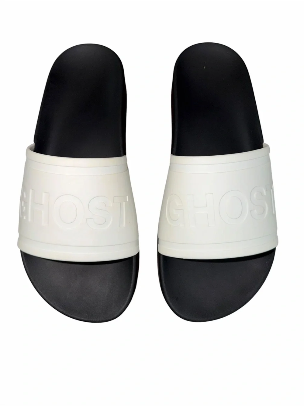 Ghost Golf Club Slides 1.0 Black White Logo Sandals Men’s 10 Women’s 11.5